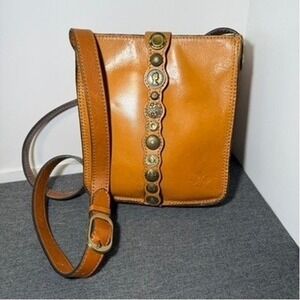 Patricia Nash Brown Renaissance Coin Pouch Crossbody Bag Messenger Purse Boho